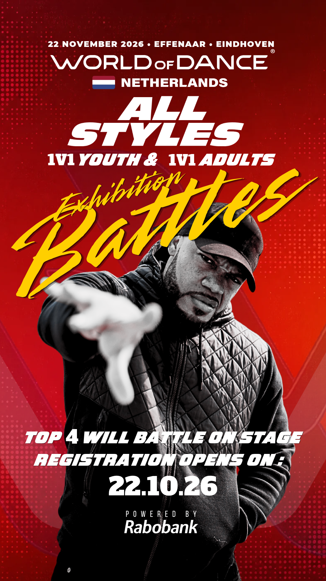 Officiële All Styles Exhibition Battles flyer